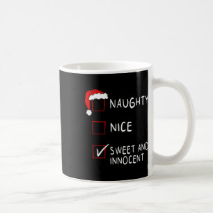 Naughty Nice List Sweet Innocent Xmas Mannen Women Koffiemok