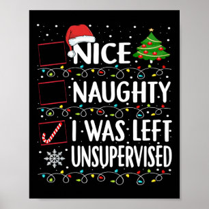 Naughty Nice List werd verlaten zonder toezicht Ma Poster