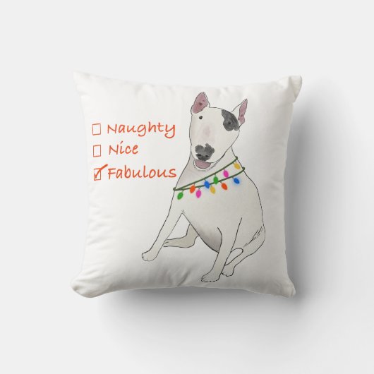 Naughty, Nice of Fabulous Rex kussen (Voorkant)