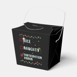 Naughty Nice Participation Ribbon Medal Funny Bedankdoosjes