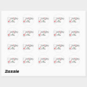 Naughty Nice Ronde Sticker (Vel)