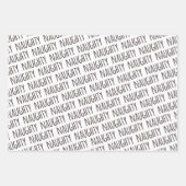 Naughty Noël Typographie Enveloppement Feuilles de (Devant 2)