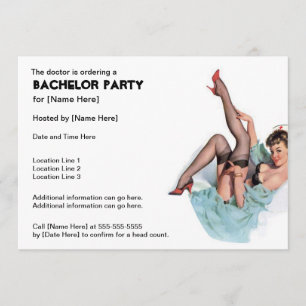 Naughty Nurse Invitations du Bachelor Party