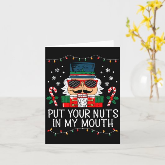 Naughty Nutcracker Put Your Nuts In My Mouth Chris Kaart (Gele Bloem)