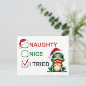 Naughty of Nice Briefkaart (Staand voorkant)
