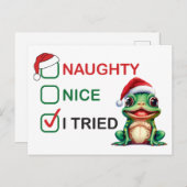Naughty of Nice Briefkaart (Voorkant / Achterkant)