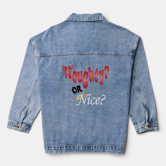 Naughty of Nice Denim Jacket (Achterkant)