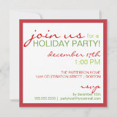 Naughty of Nice Elf Feet Holiday Kerstparty Kaart (Achterkant)