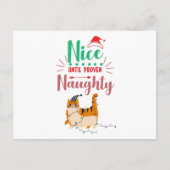 Naughty of Nice Feestdagenkaart (Voorkant)