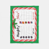 Naughty of Nice Fleece Deken (Voorkant)