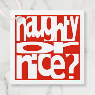 Naughty of Nice Gift Labels