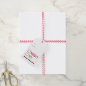 Naughty of Nice Holiday Cadeaulabel (Met Touw)