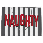 Naughty of Nice kerstcadeautas Large Cadeauzakje (Achterkant)
