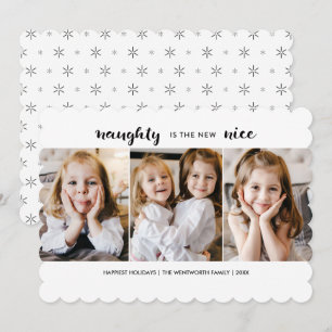 Naughty of Nice kerstfeestdag met platte kaart