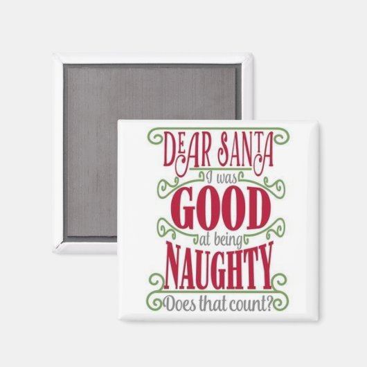 ***NAUGHTY OF NICE *** MAGNET MAGNEET (Voorkant / Achterkant)
