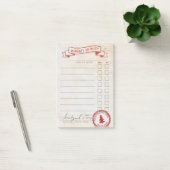Naughty of Nice Santa Claus Checklist Post-it® Notes (Kantoor)