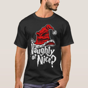 Naughty of Nice Sorted Kerstmis Pet Premium T-shirt
