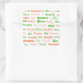 Naughty of Nice Vierkante Sticker (Tas)
