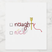 Naughty of Nice Wijn Etiket (Enkel label)