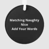 Naughty Or Nice Matching Christmas Funny Design (dos)
