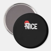 Naughty Or Nice Matching Christmas Funny Design Magneet (Voorkant / Achterkant)