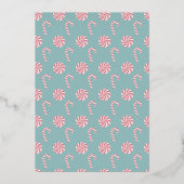 Naughty or Nice Pet 4 Photos Foil Carte de vacance (Verso)