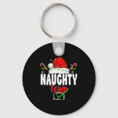 Naughty Or Nice Team Matching Christmas Pajama Men Sleutelhanger (Voorkant)
