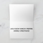 NAUGHTY OR NICE-U KNOW WHICH "I" PREFER=CHRISTMAS FEESTDAGEN KAART (Binnen)