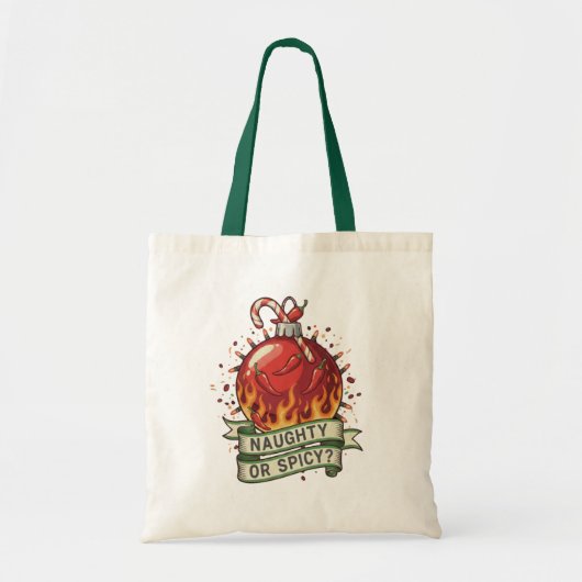 Naughty or Spicy Design Budget Tote (Voorkant)