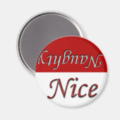 Naughty Ou Nice Cet Aimant De Saison De Vacances (Recto/Verso)