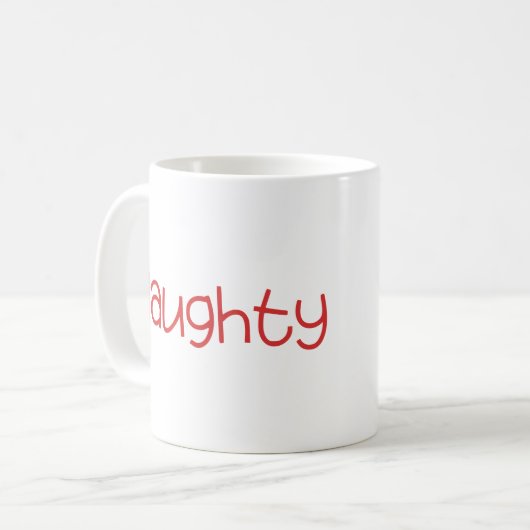 Naughty ou Nice Christmas Mug (Devant gauche)