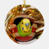 Naughty paraket Kerstmis Keramisch Ornament (Voorkant)