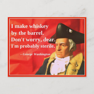 Naughty Presidential Valentine: Whiskey Feestdagenkaart