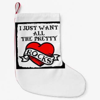 Naughty rockhound, geologist, stocker kleine kerstsok