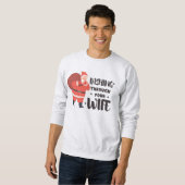 Naughty Santa Christmas Funny Quote Sweatshirt (Voorkant volledig)