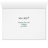 Naughty Santa Hat Pug Dog Kerstmis (Binenzijde Horizontaal (Onderkant))