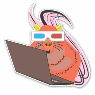 Naughty Squirrel #100 Sticker