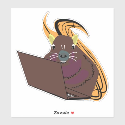 Naughty Squirrel #102 Sticker (Vel)