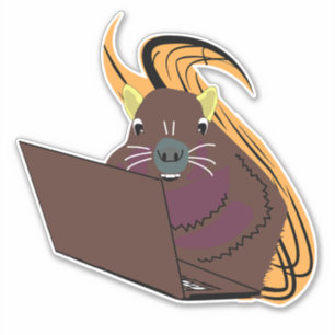 Naughty Squirrel #102 Sticker