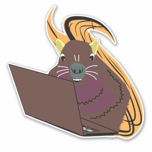 Naughty Squirrel #102 Sticker (Voorkant)