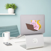 Naughty Squirrel #107 Sticker (Laptop op bureau)