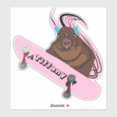 Naughty Squirrel #109 Meisjesnaam Sticker (Vel)