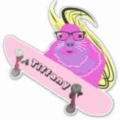 Naughty Squirrel #116 Meisjesnaam Sticker (Voorkant)