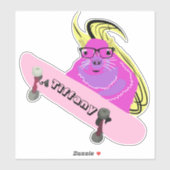 Naughty Squirrel #116 Meisjesnaam Sticker (Vel)