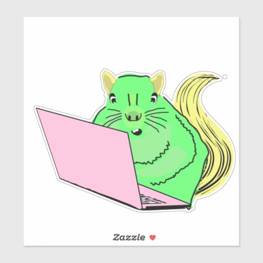 Naughty Squirrel #117 Sticker (Vel)