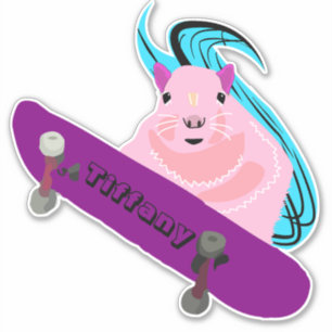 Naughty Squirrel #127 Meisjesnaam Sticker