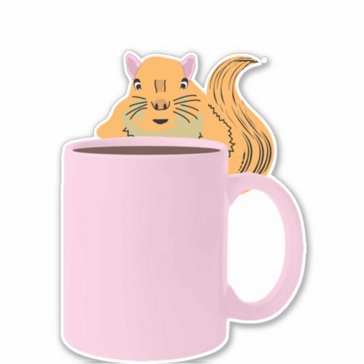 Naughty Squirrel #135 Sticker (Voorkant)