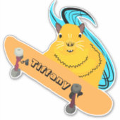 Naughty Squirrel #141 Meisjesnaam Sticker (Voorkant)