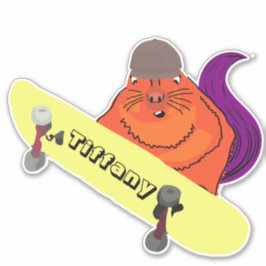 Naughty Squirrel #143 Meisjesnaam Sticker