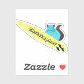 Naughty Squirrel #150 Surfing Sticker (Vel)